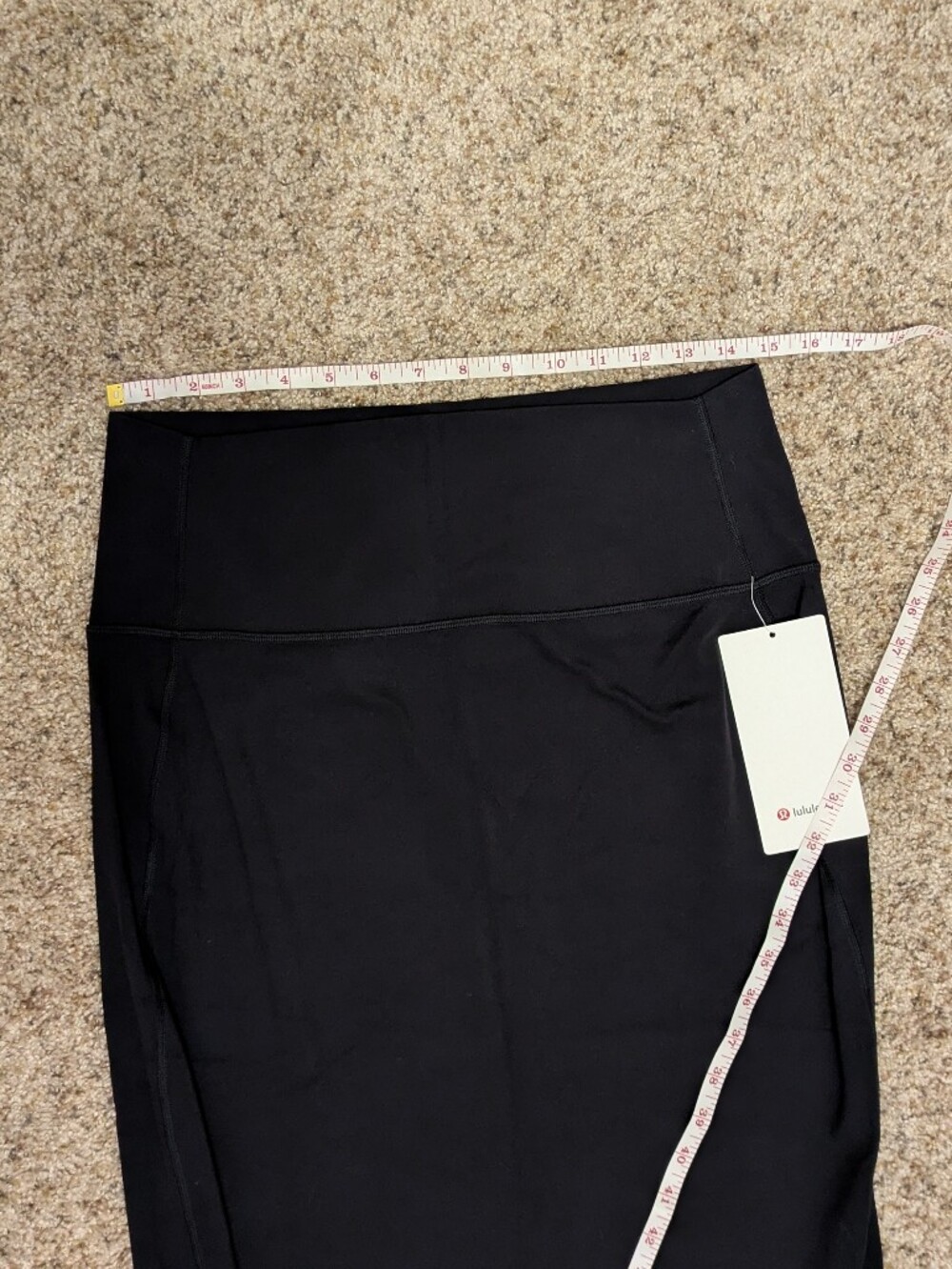 NWT Lululemon Nulu Slim-Fit HR Midi Skirt Black 12 - Picture 5 of 6